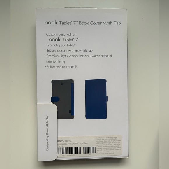 Nook 7” Cover Carpe Diem Stripes NWT - Picture 2 of 2